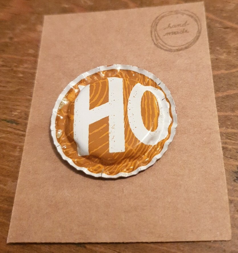 BOTTLE CAP FRIDGE MAGNET HOBGOBLIN GOLD STYLE D