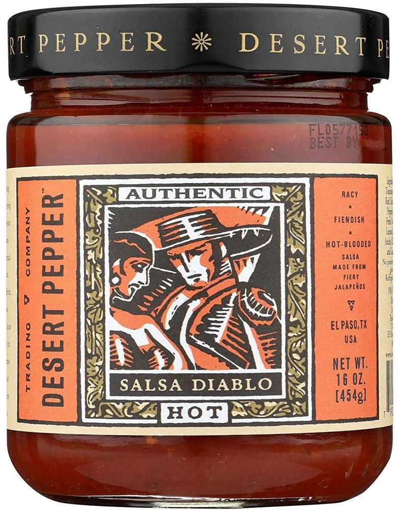 Desert Pepper Salsa Diablo - Hot - 16 oz