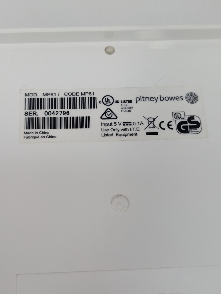 Pitney Bowes MP81 Scale For SendPro C 2H00 System Postal Desk Scale