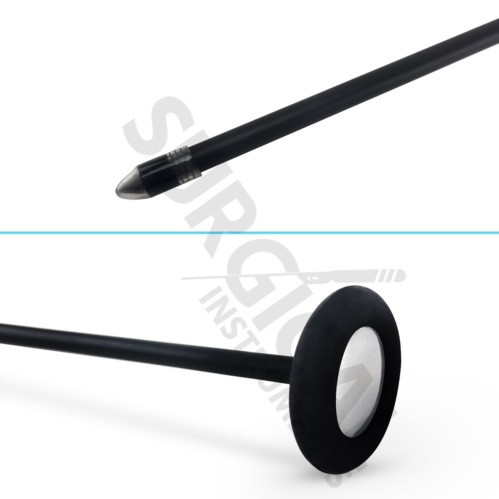 Queen Square Hammer 14" Long Diagnostic Instr Black W/Plastic Handle A+Quality