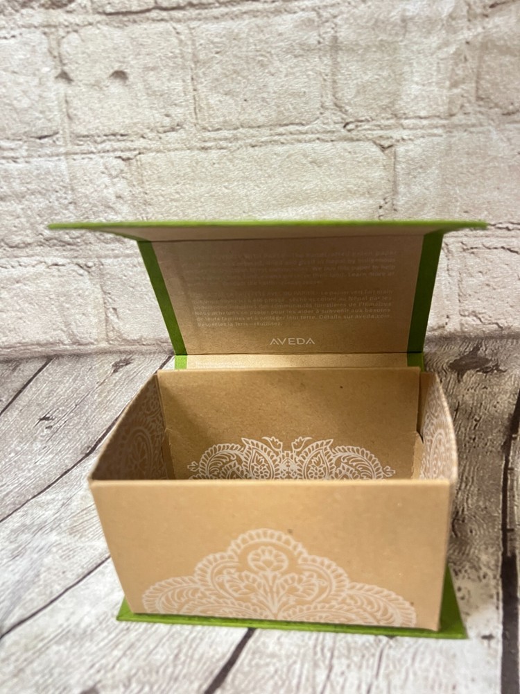 AVEDA FOLDABLE CARTON Gift EMPTY Box with ribbon #Small - NEW