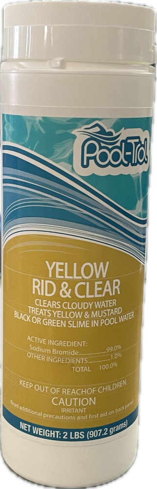 YELLOW RID & CLEAR POOL CHEMICAL 2 LBS