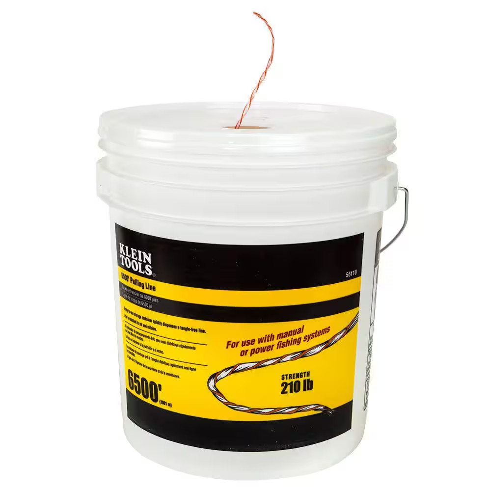 Poly Pull Line with Orange Tracer 6500-Foot