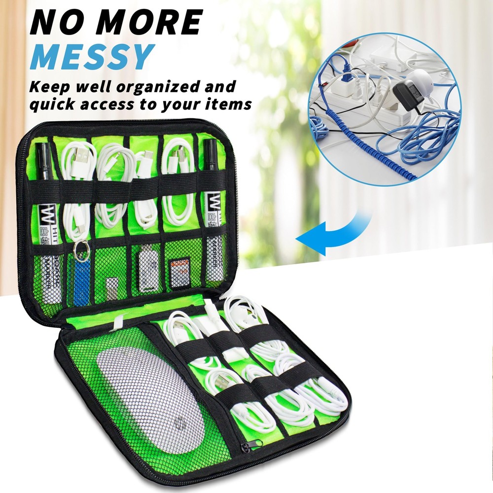 Electronics Organizer, Portable Cable Organizer Bags, Travel Electronic Acces...