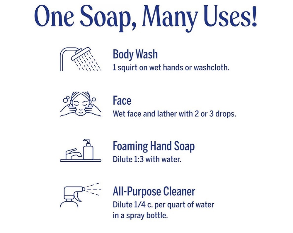 Dr. Bronner's Pure-Castile Magic Soap Peppermint 32.0 fl oz