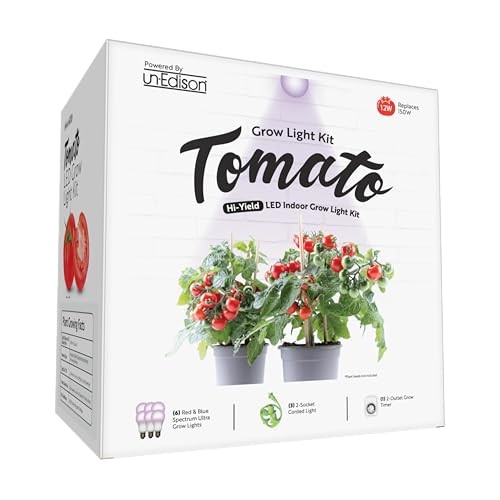 Unedison Tomato DIY Indoor Grow Light Kit - 2 Red & Blue Spectrum Replace