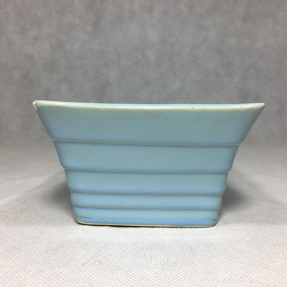Ceramic Blue Rectangle Planter 8.25"