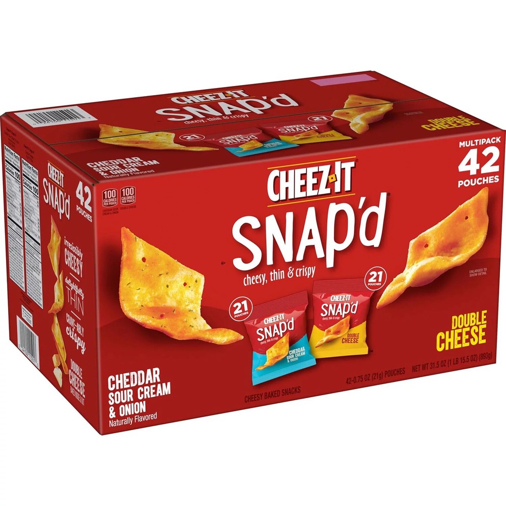 Cheez-It Snap'd, Variety Pack (0.75 oz., 42 pk.)