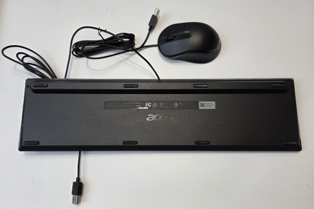 Acer USB Wired Low Profile Keyboard and Mouse ~ KBCR21 -