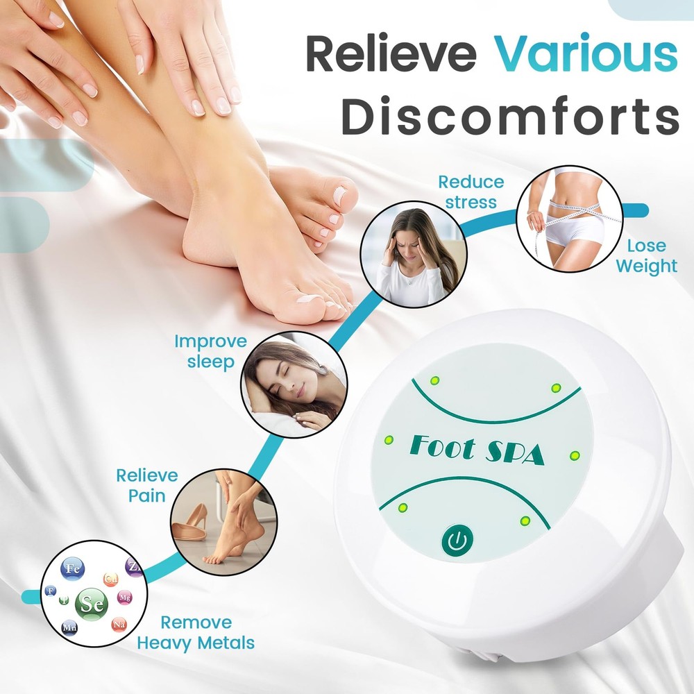 Ionic Foot Bath Detox Machine, Portable Machine 3, Blue