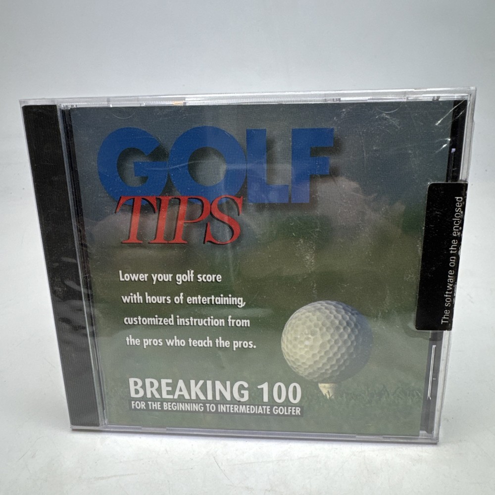 Golf Tips Breaking 100 DiAmar Interactive Beginning -Intermediate Golfer CD-ROM