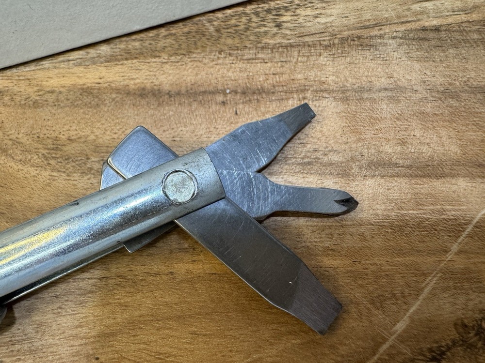 Vintage Versa Ratchet Multi Utility Tool Chrome W Box