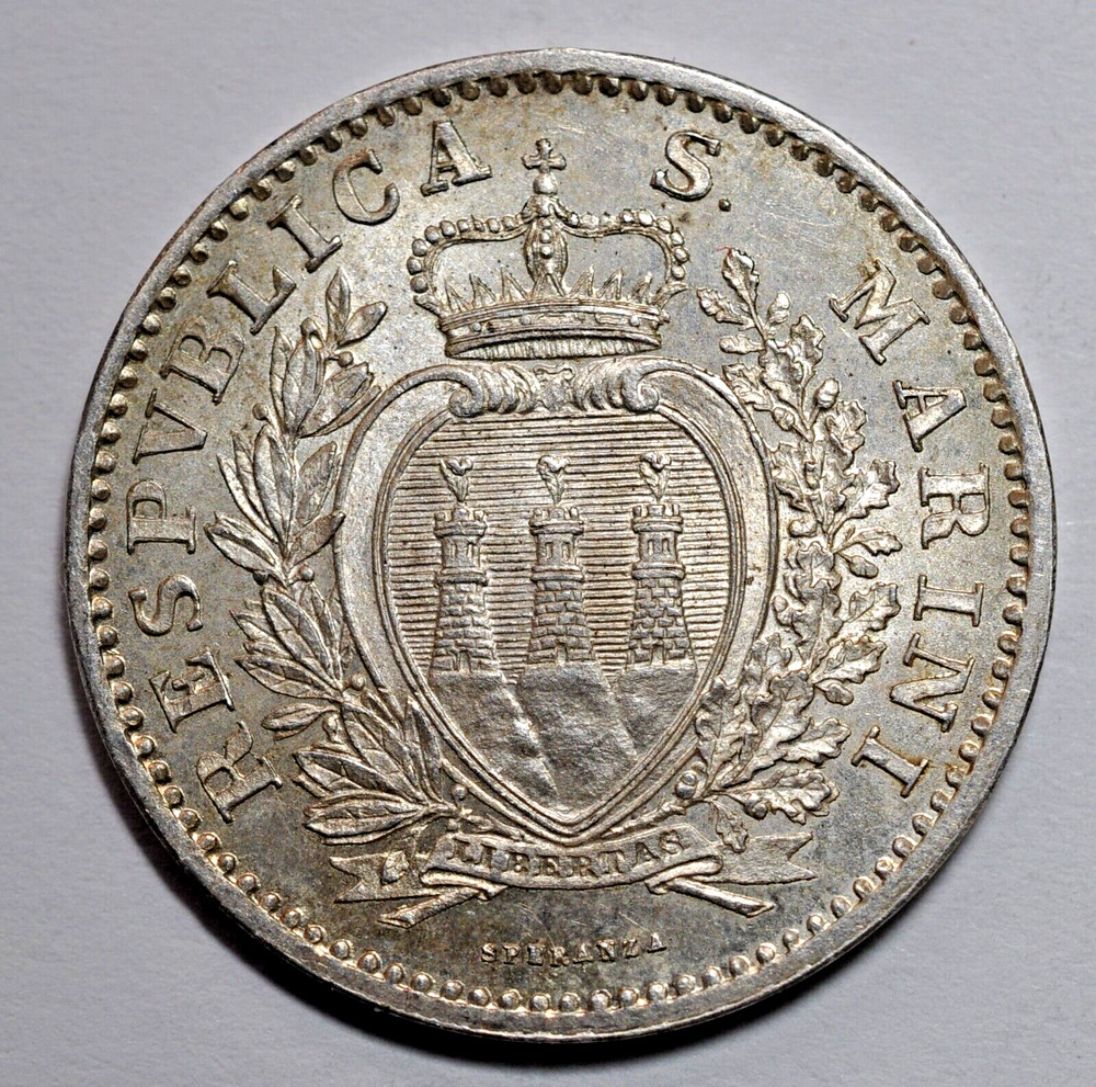 1906 San Marino 1 Lyre FDC