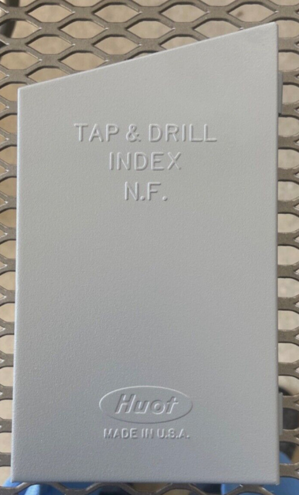 Huot 12650 INDEX Taps & Drills Case USA ( DOES NOT INCLUDE TOOLS)