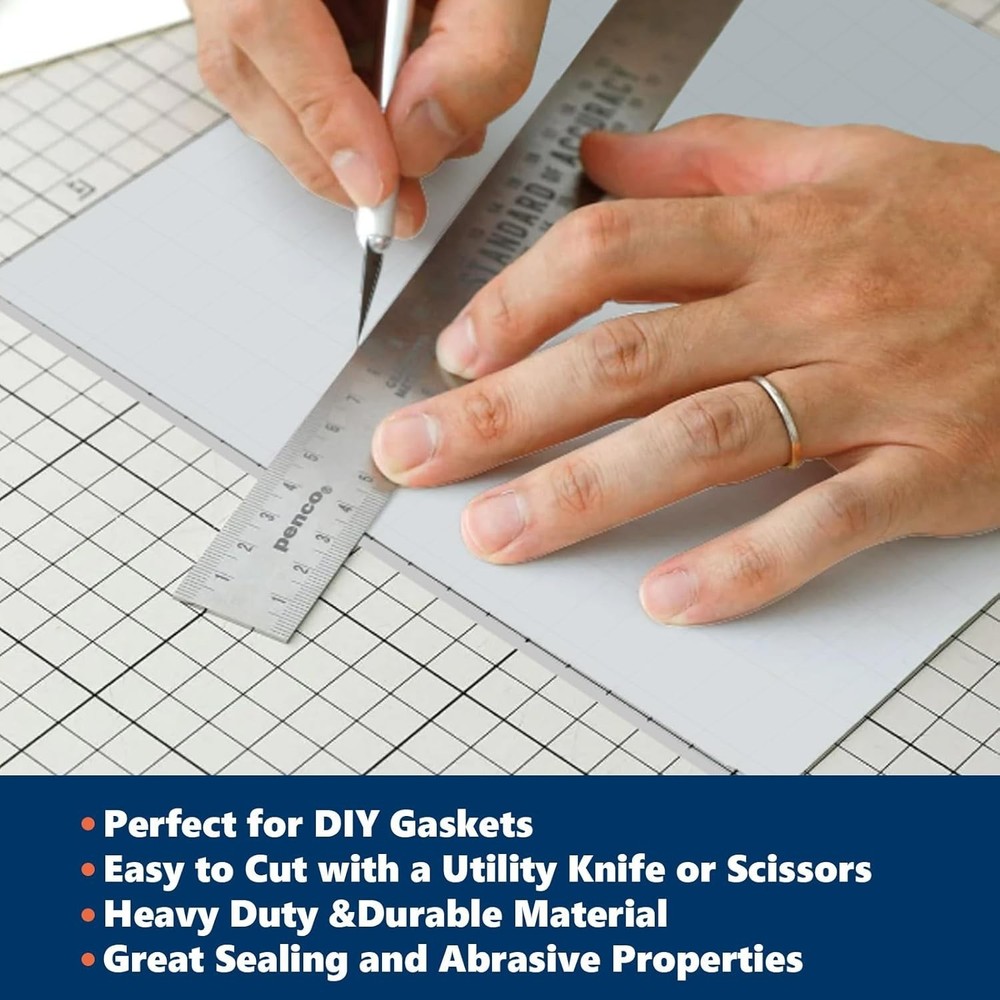 Translucent Silicone Rubber Sheet - 12" x 12" x 1/4" for Durable DIY Solutions