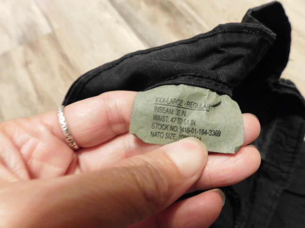 TRU-SPEC BLACK PANTS SIZE 3XLARGE - REGULAR