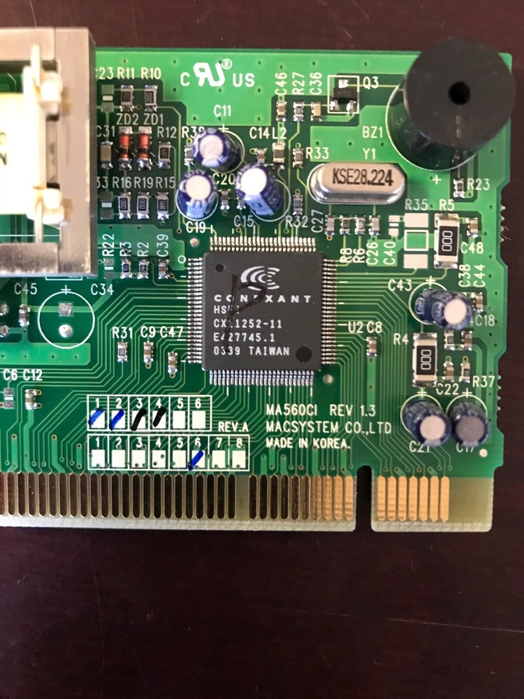 Macsystem Conexant MA560CI REV 1.3 Modem Card