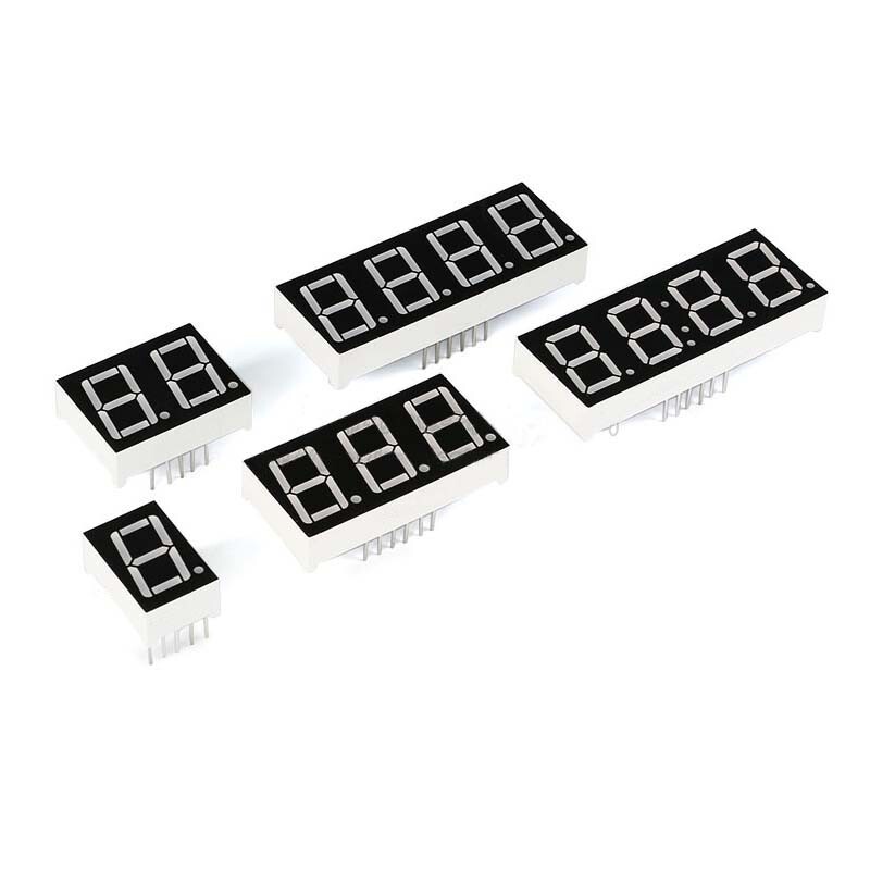 0.28/0.36/0.4/0.56/0.8" 1-4 Bit Common Anode/Cathode Red Led Display 7 Segment