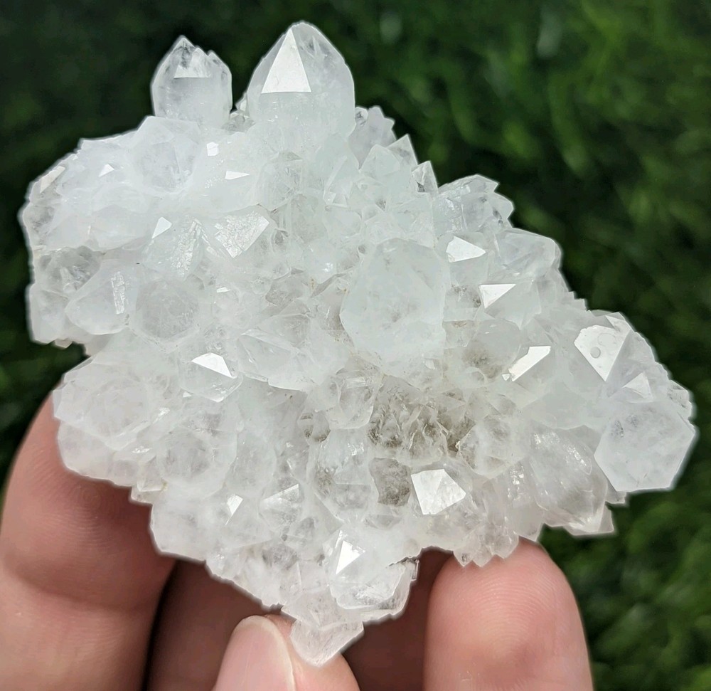 Transparent Diamond Quartz Crystals Scepter on matrix, Diamond Quartz Specimen