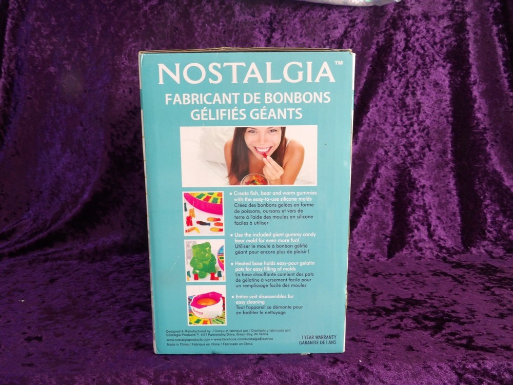 Nostaglia Gummy Candy Maker - NIB