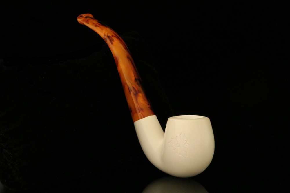 Apple Block Meerschaum Pipe with fitted case M1780