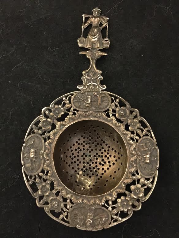 Antique Dutch Silver Tea Strainer MAKE ME AN OFFER!!!