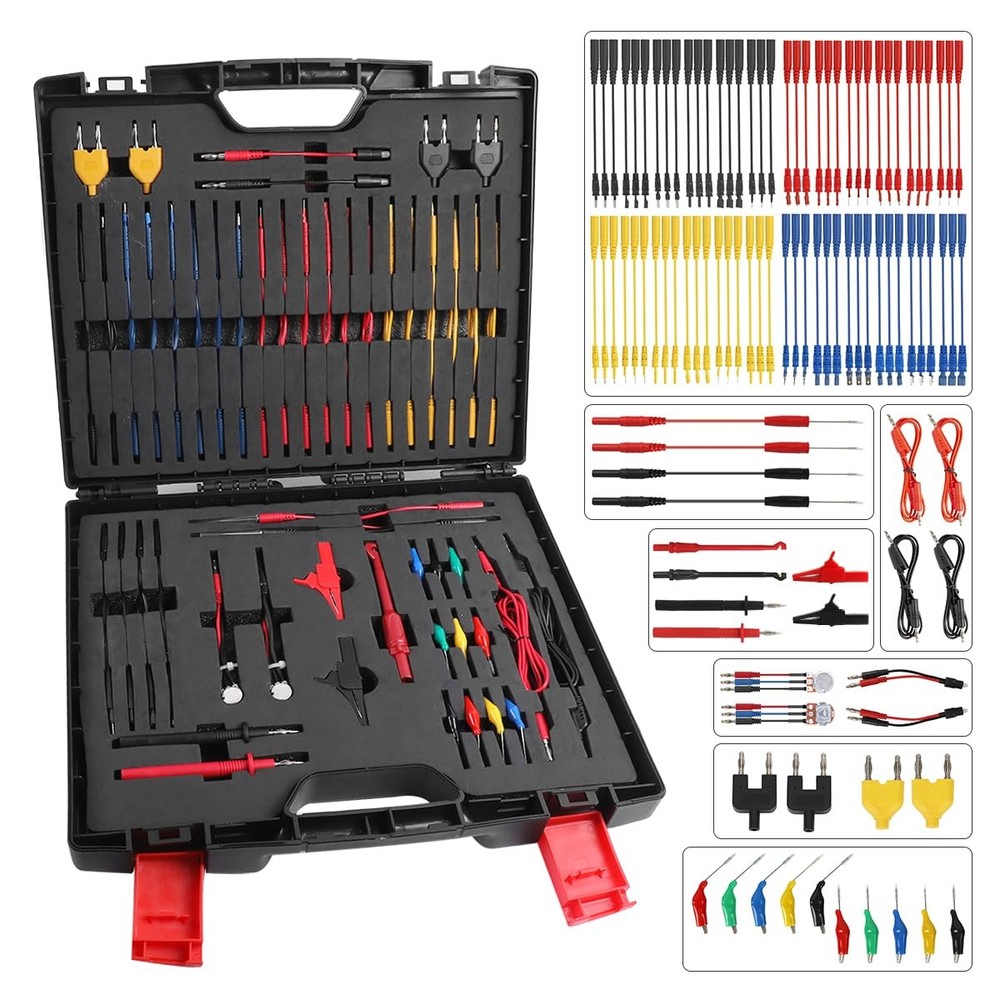 Multimeter Test Leads Kit 104PCS Multimeter Leads Kit Multi Function Electric...