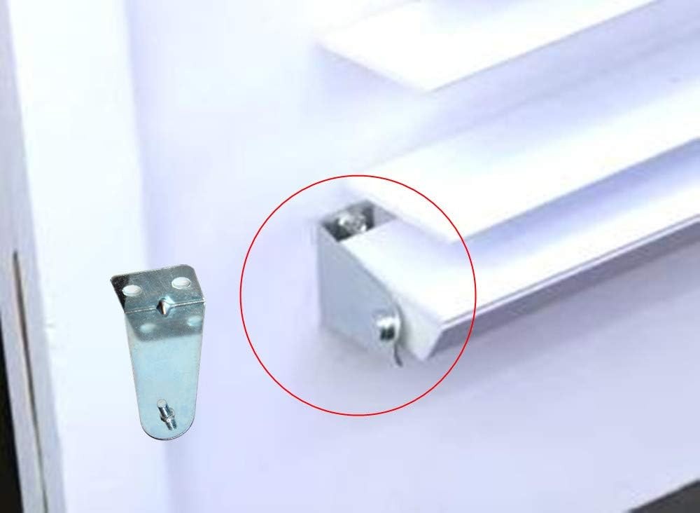 Hold Down Brackets 4pcs Metal Blind Bottom Rail Holder Silver