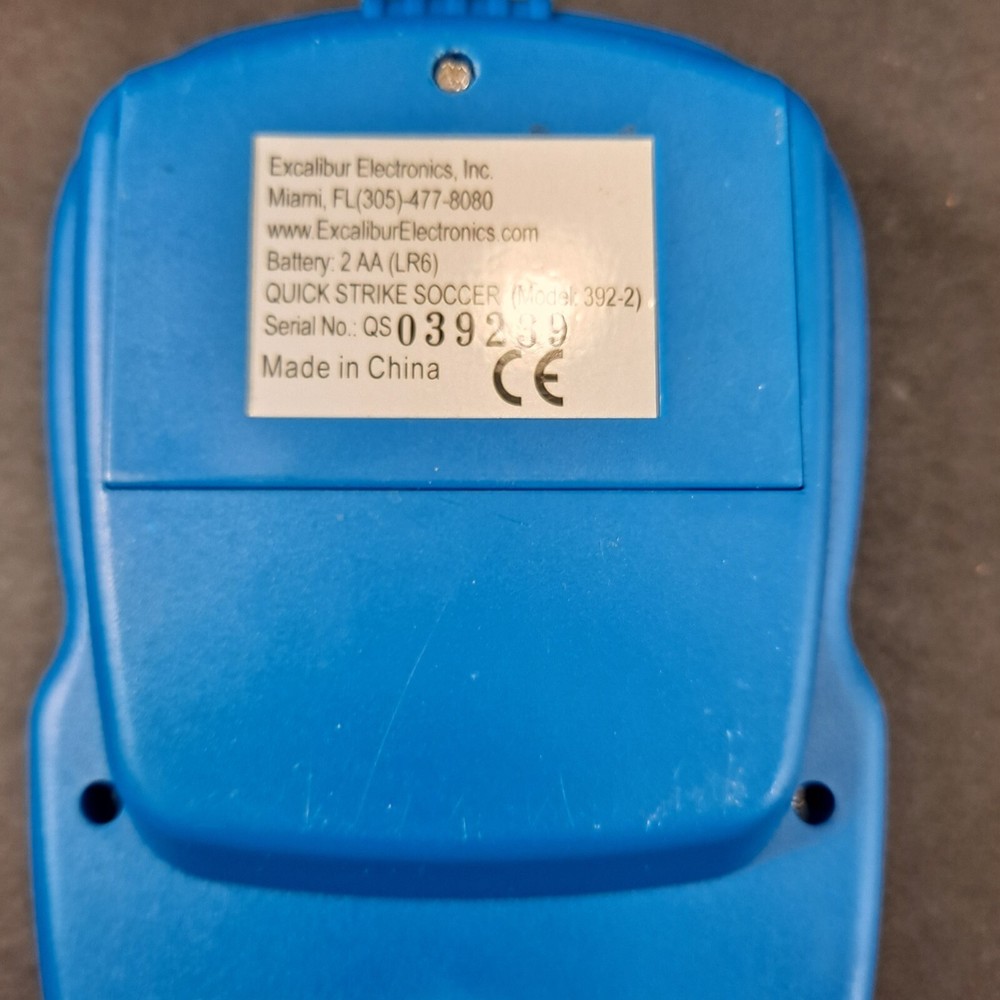 Excalibur Quick Strike Soccer Handheld Electronic Game - Tested And Works