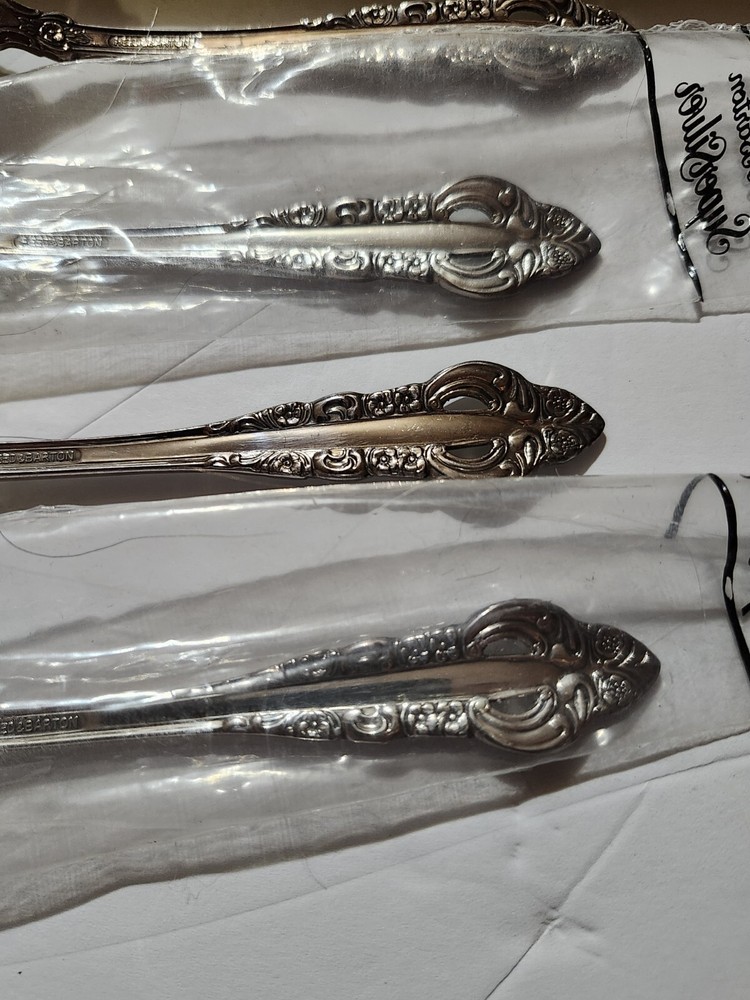 4 Reed & Barton Supersilver 6" Spoons Flatware Silverplate