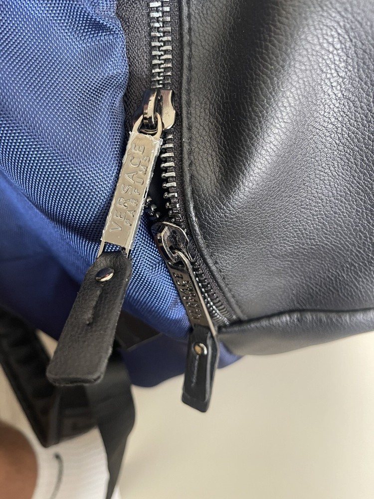 Versace Blue & Black Backpack
