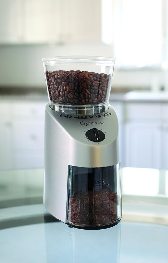 560.04 Infinity Conical Burr Grinder, Brushed Silver