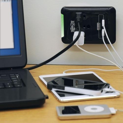 Mini Surge Protector Power Strip with USB - Compact Design