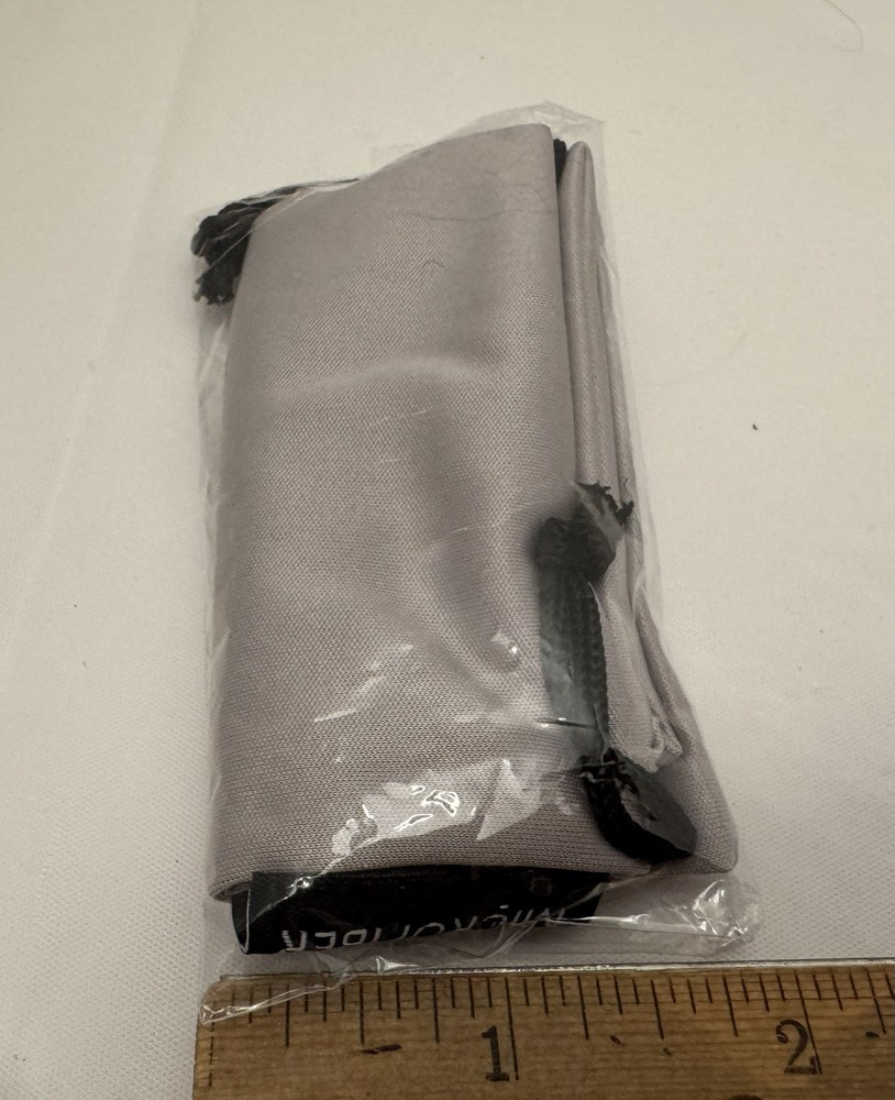 Sunier Sunglasses/Eye Glasses Microfiber Cloth Pouch/Bag Drawstring Gray
