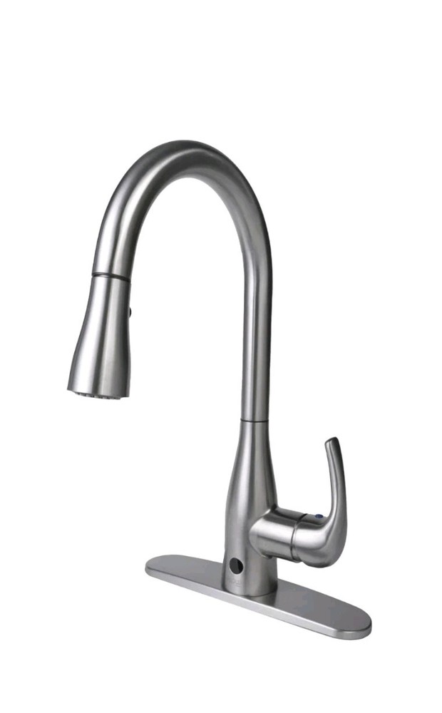 Bio Bidet FLOW Touchless Kitchen Faucet with Pull Down Sprayer Low Single Handle
