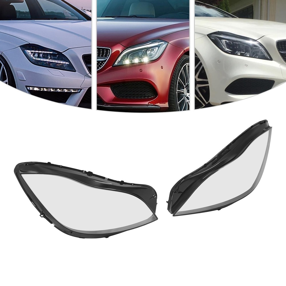 Headlight Cover Replacement CLS W218 2015-2018 Clear Lens Front Right Left