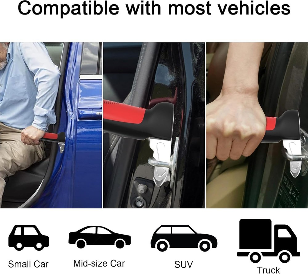 Versatility Auto Cane Vehicle Support Handle for Elderly and Handicapped Portabl