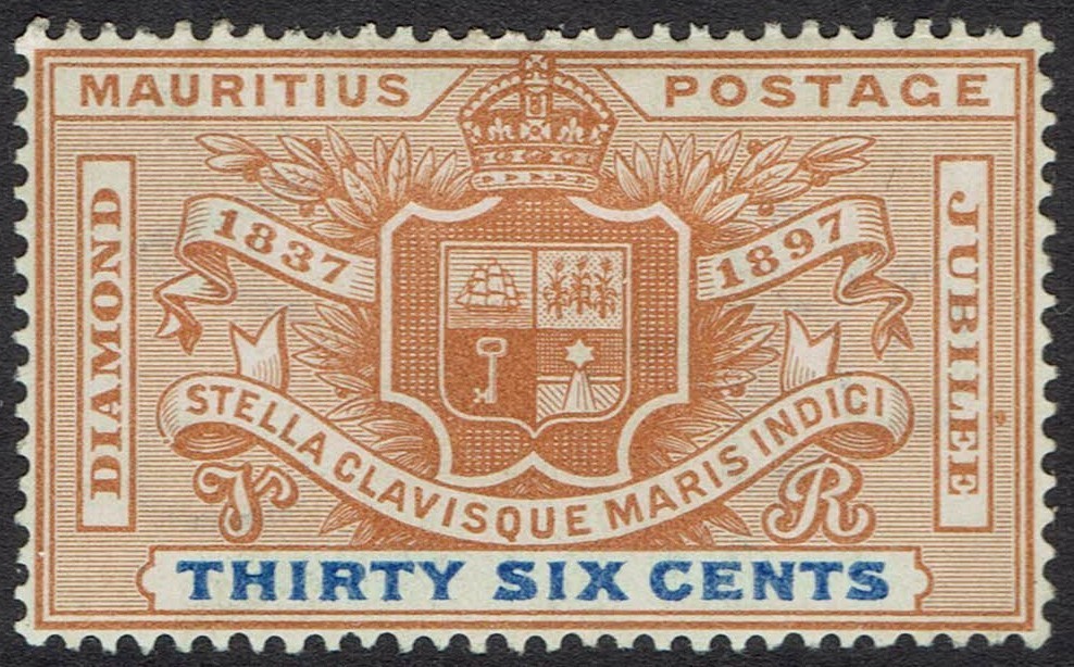 MAURITIUS 1898 DIAMOND JUBILEE 36C