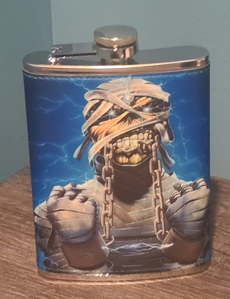 Iron Maiden: Final Frontier 8 oz flask custom made NEW