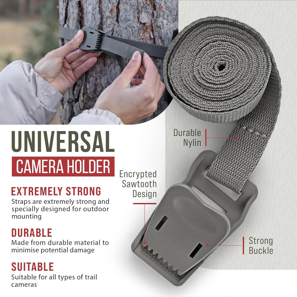 Quick Camera Holder EasyStrap-3, Premium 3 Pack Trail Camera Straps,Game Camera