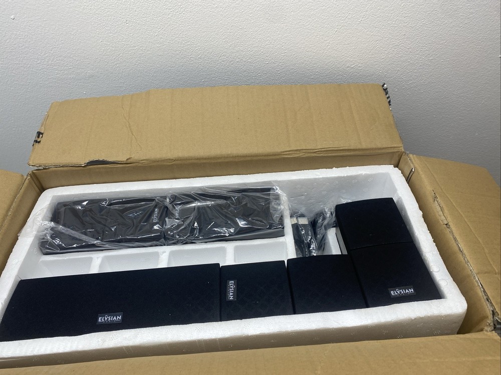 Elysian Audio Model 4 Home Theater System Complete 6 Piece Set Open Box