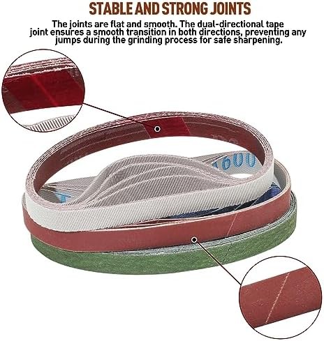 45 Pcs Replacement Sharpening Belts Kit for Work Sharp Knife