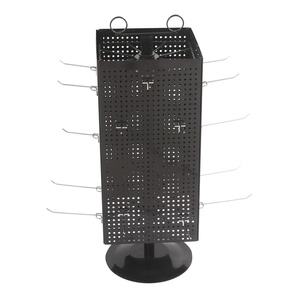 Display Stand, Perforated Panel Display Stand, 4-Sided Revolving Display Stand
