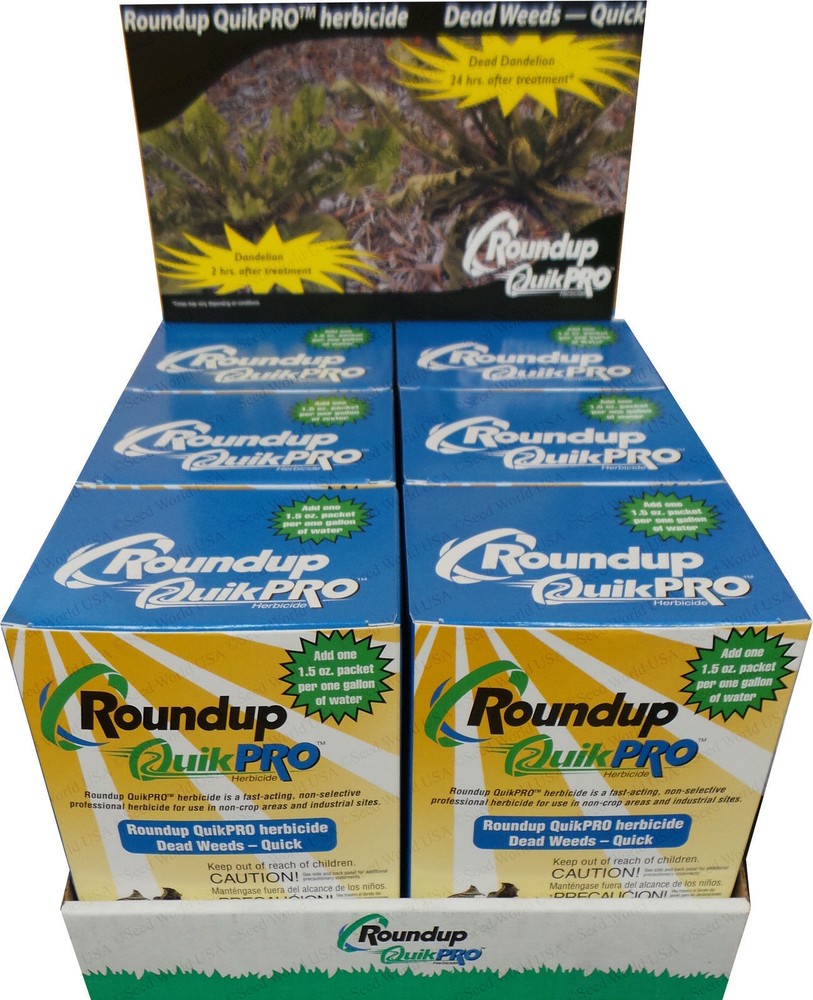 Case Roundup QuikPro Weed Killer Herbicide QuickPro - 30 Packets