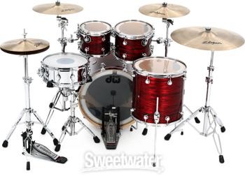 DW Performance Series 4-piece Shell Pack with 22-inch Bass Drum - Antique Ruby