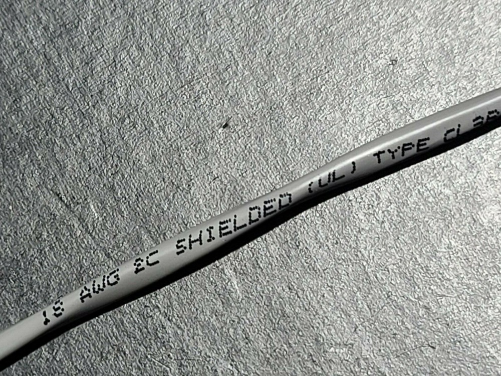 Advanced Digital 11802RSD 18/2C Shielded Riser Security/Alarm Cable Gray /100ft