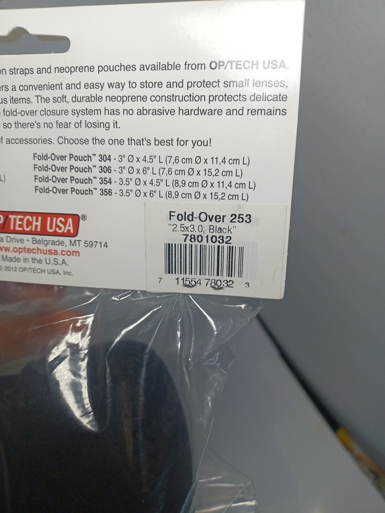 OP/TECH Foldover Pouch 253 - Black - 7801032 -
