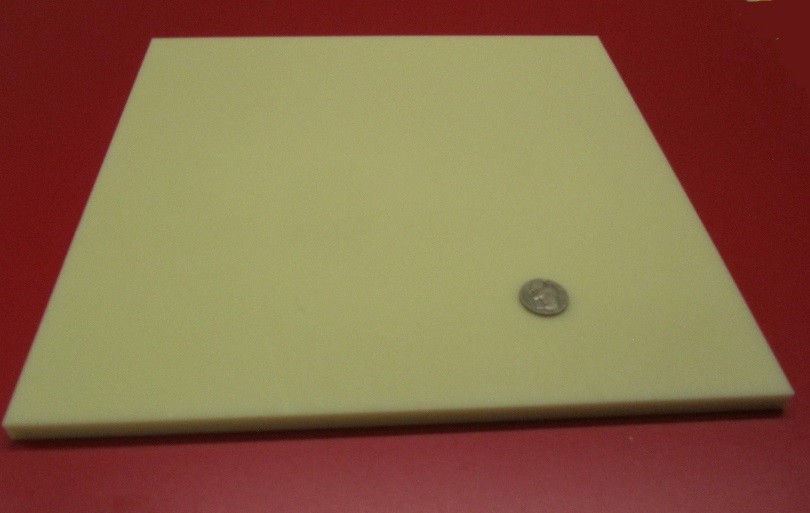 ABS Natural Sheets, Smooth Both Sides, .375" (3/8") x 12" x 12"