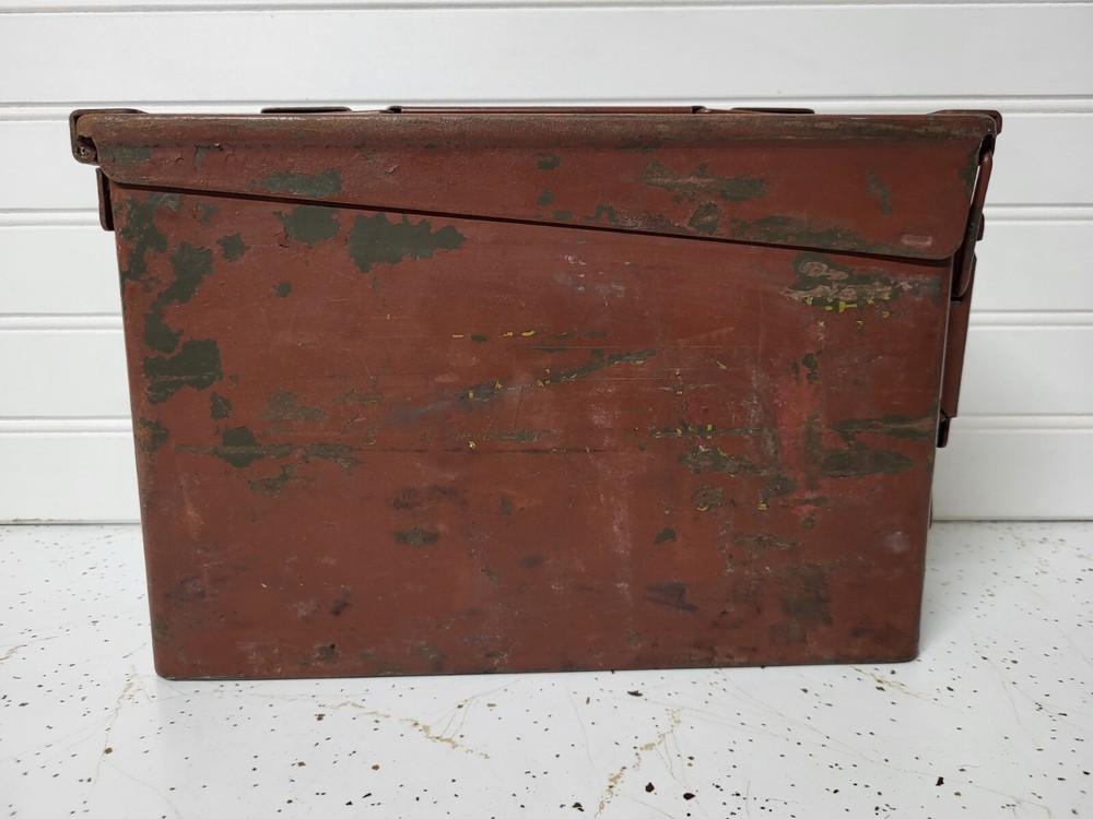 Emco Military Ammo Can Empty Red Box Military
