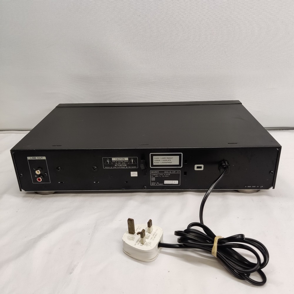 SONY CDP-211 COMPACT DISC CD PLAYER HI-FI SEPARATE